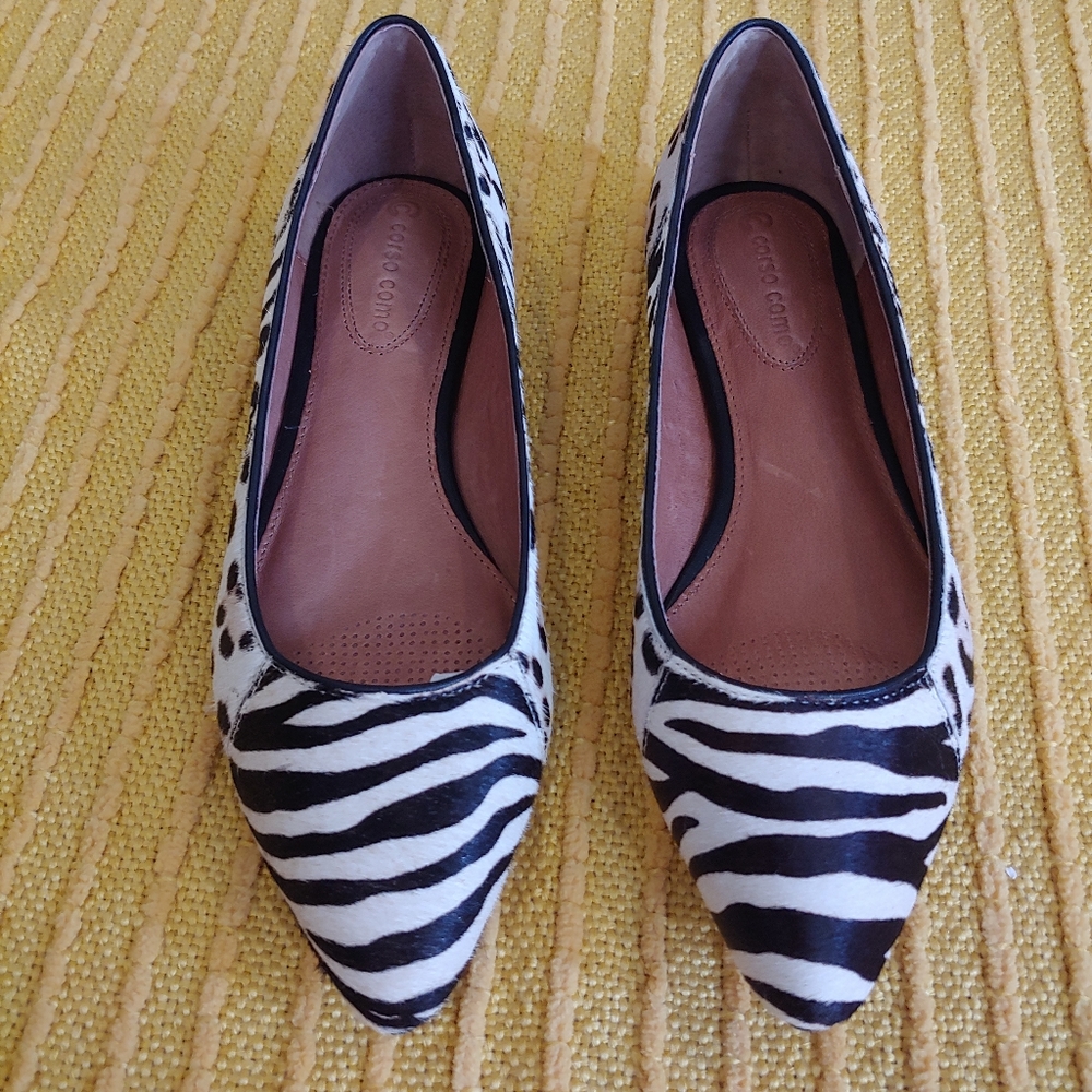 Corso Como: Madlyn Zebra Black & White Shoe